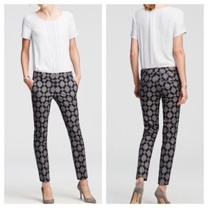 Ann Taylor Dark Sky Devin Mosaic Ankle Pants 8P